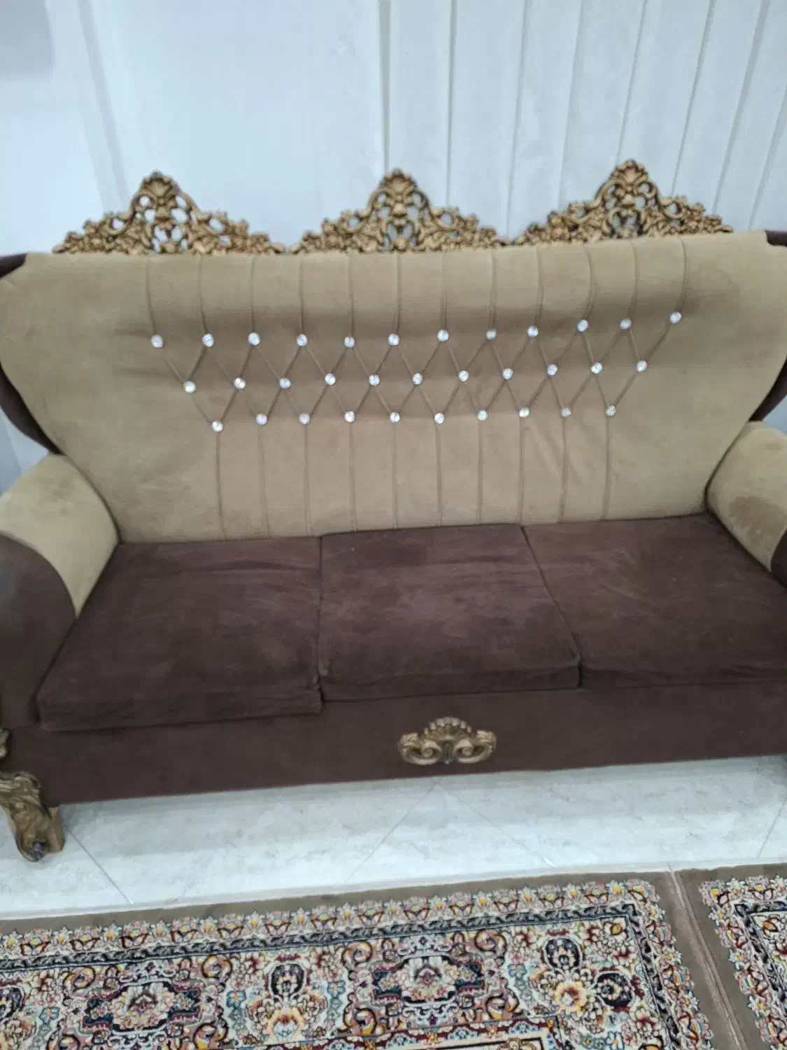 مبل هفت نفره با میز عسلی|مبلمان خانگی و میز عسلی|شلمان, |دیوار