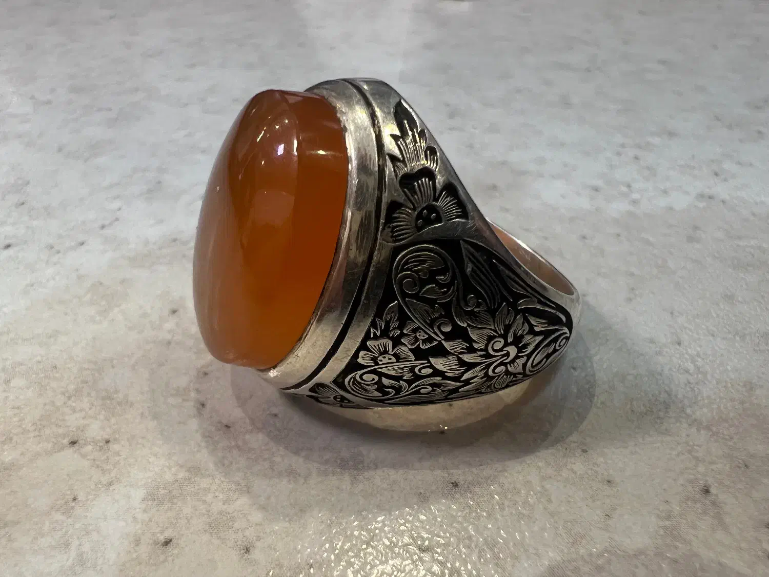 انگشتر عقیق یمن دست ساز|جواهرات|قم, صفائیه|دیوار