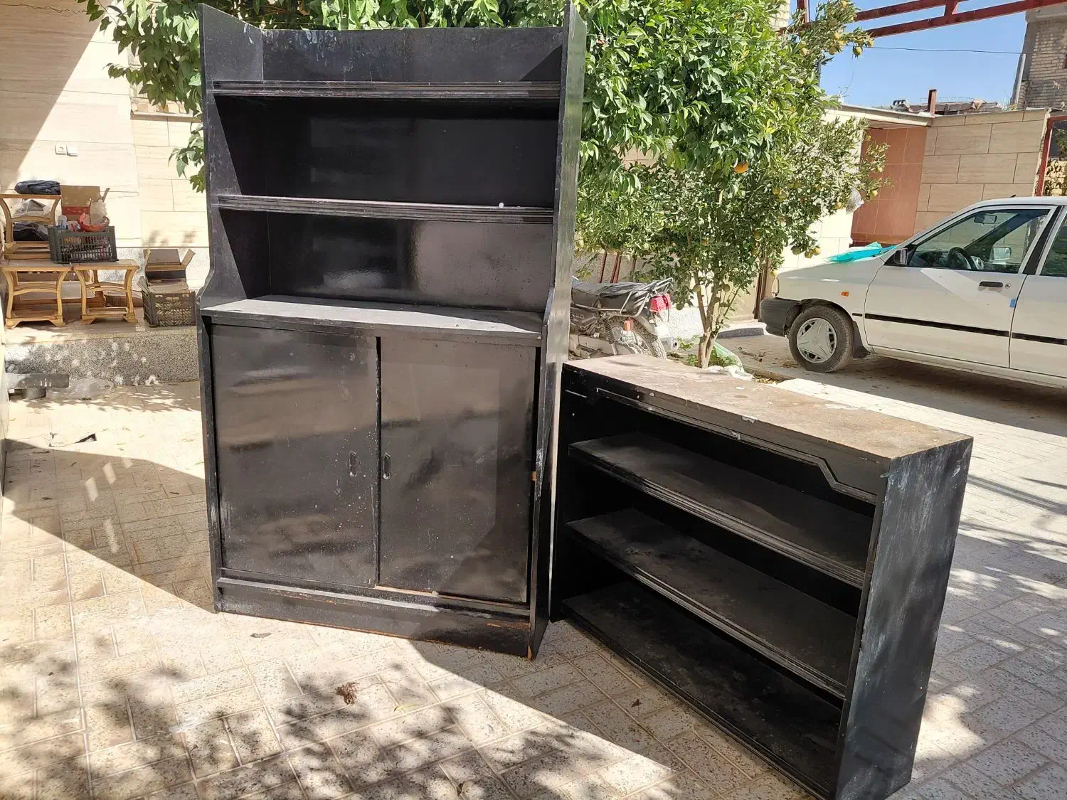 کمد کاملا سالم و کتابخانه|جاکفشی، کمد، دراور|زرقان, |دیوار