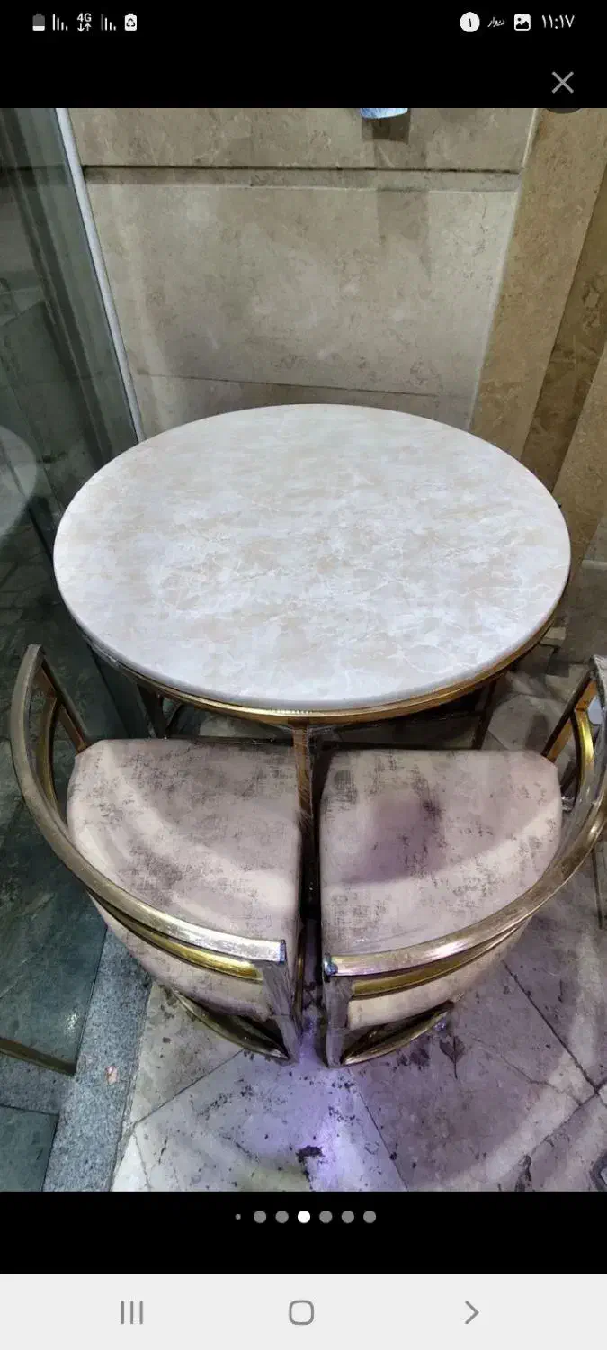 میزناهارخوری 4نفره تخفیف ویژه|میز و صندلی غذاخوری|مشهد, گاز|دیوار