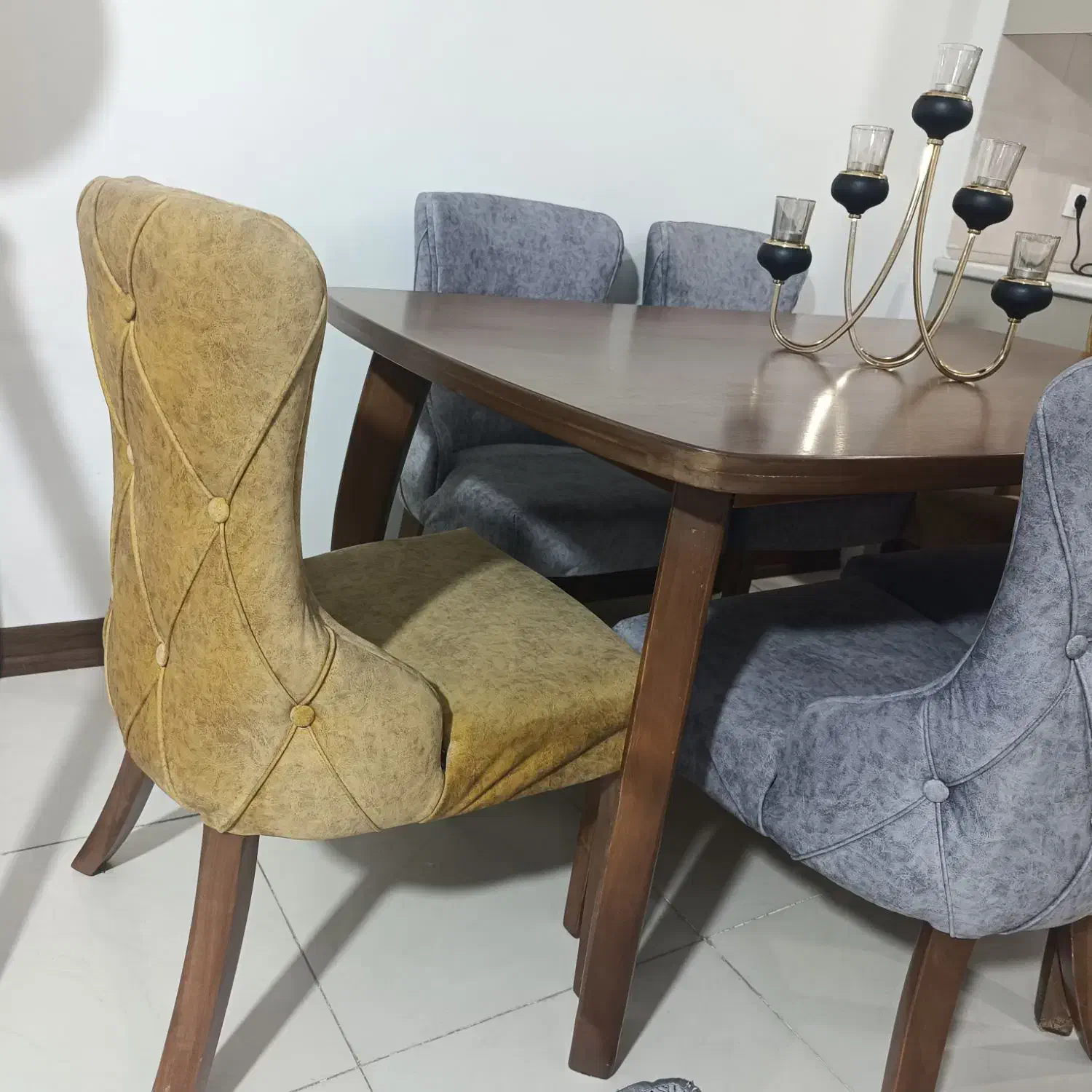 ناهار خوری 6 نفره +ساعت اشانتیون|میز و صندلی غذاخوری|تهران, ازگل|دیوار