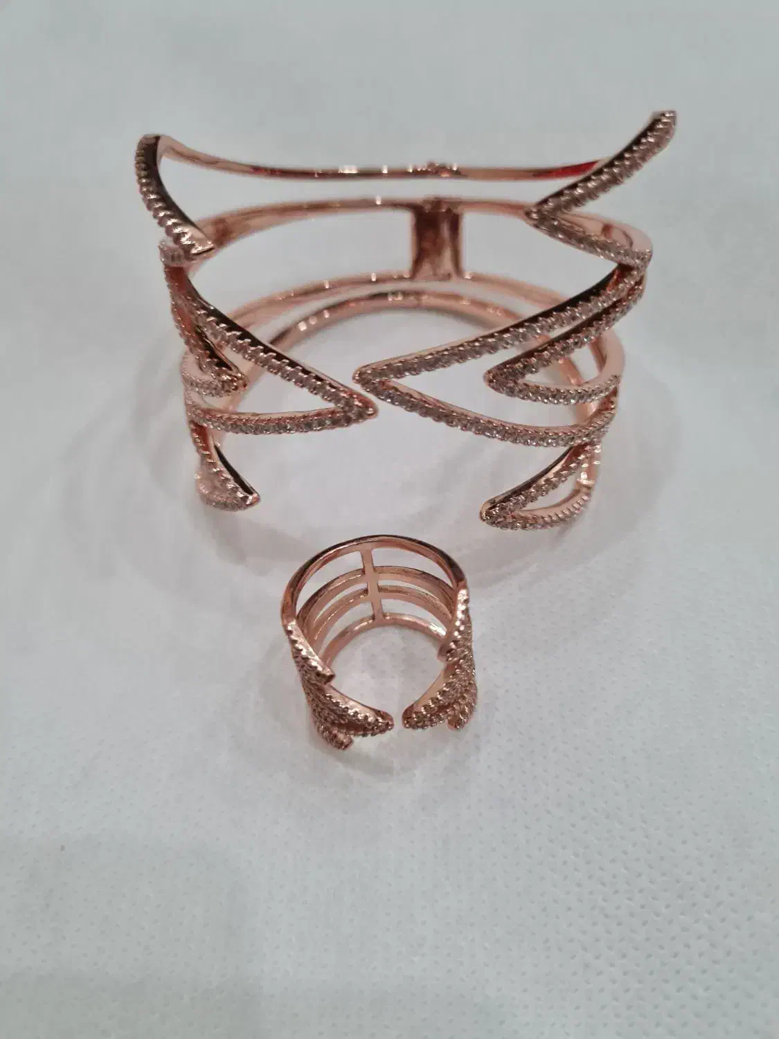 دستبند و انگشتر استیل مارک ژو پینگ|بدلیجات|شاهین‌شهر, عطار|دیوار