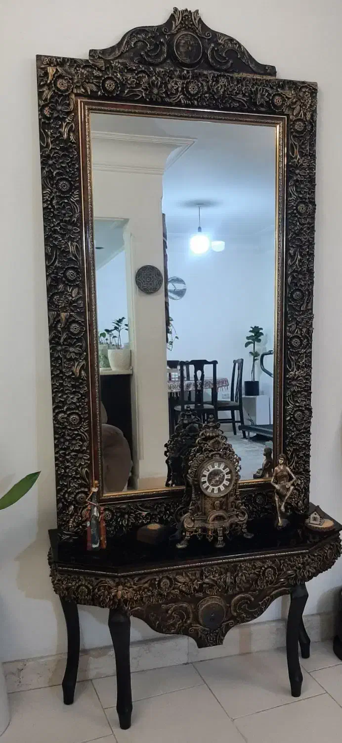 فروش آینه،بوفه، ویترین کوچک|بوفه، ویترین، کنسول|رشت, گلباغ نماز|دیوار