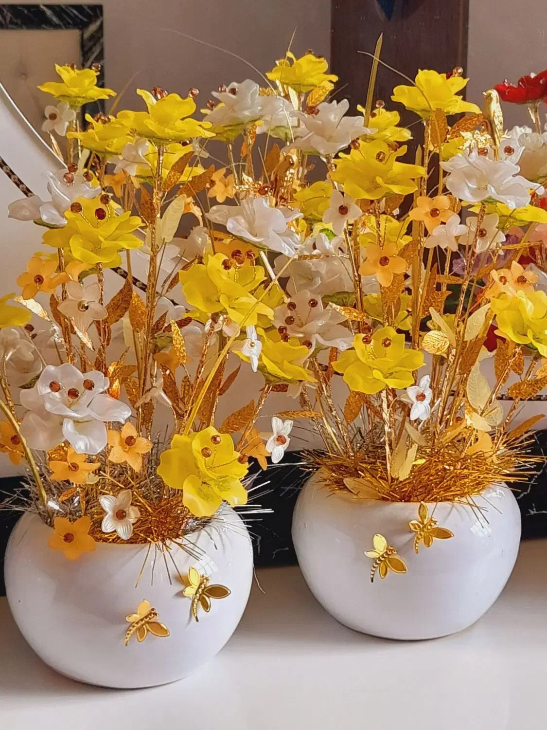 گل کریستال|گل مصنوعی|یاسوج, |دیوار