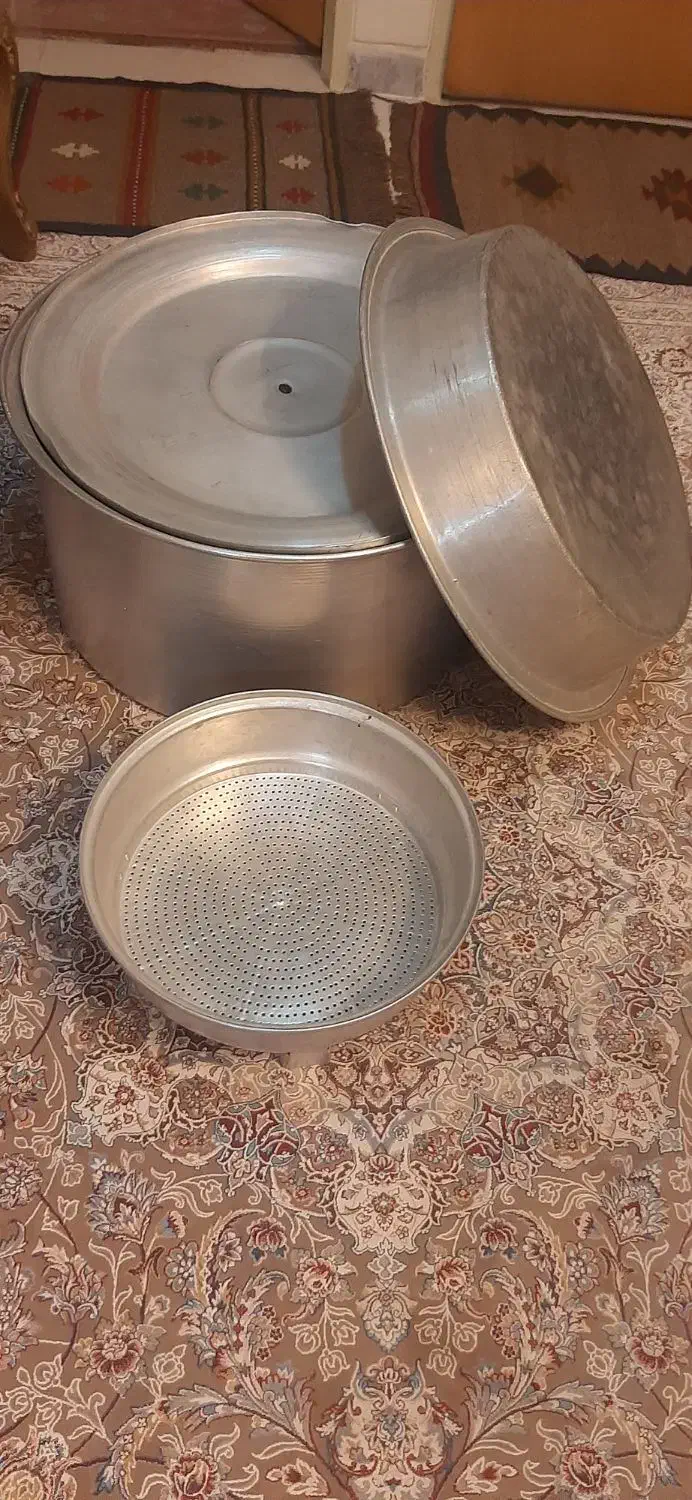 قابلمه و آبکش و تشت روحی|ظروف پخت‌وپز|اصفهان, کوی امیریه|دیوار