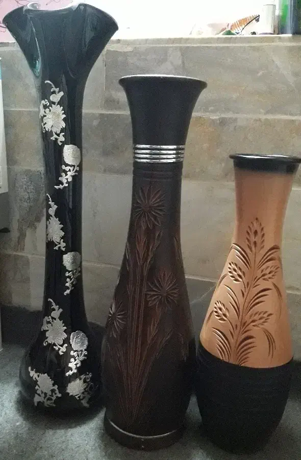 سه عدد گلدان|ظروف سرو و پذیرایی|ملایر, |دیوار