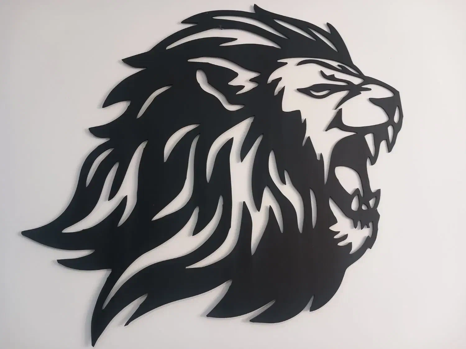 تابلوی چوبی گرگ وماه ، شیر|تابلو، نقاشی، عکس|میانه, |دیوار