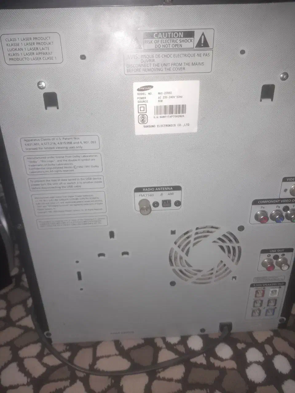 ظبط ده هزار وات سامسونگ|سیستم صوتی خانگی|شوط, |دیوار