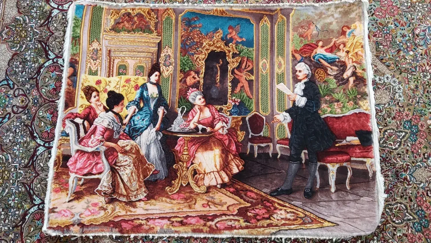 تابلو فرش دستبافت|تابلو فرش|مشهد, احمدآباد|دیوار