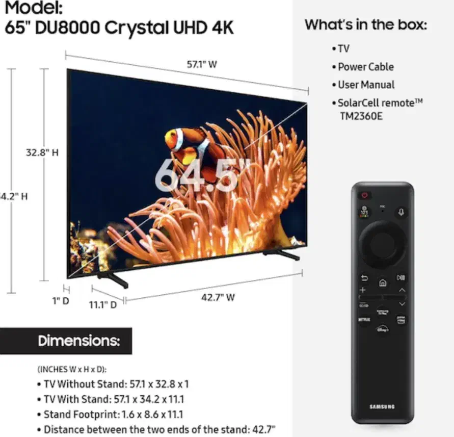 تلویزیون سامسونگ DU8000|تلویزیون و پروژکتور|قم, نیروگاه|دیوار