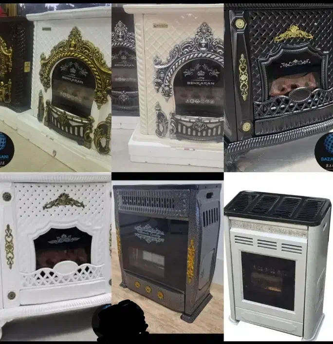 بخاری گازی طرح ستون دار شومینه مدل n4g6h34|بخاری، هیتر، شومینه|رشت, رشتیان|دیوار