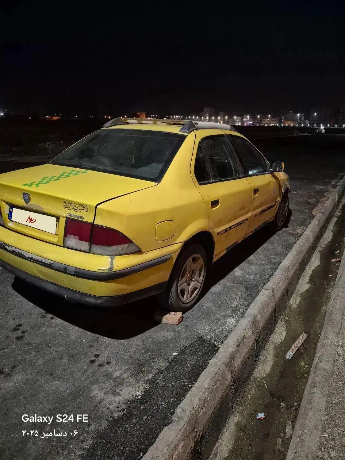 سمند تاکسی با نوار زرد|خودرو سواری و وانت|ماکو, |دیوار