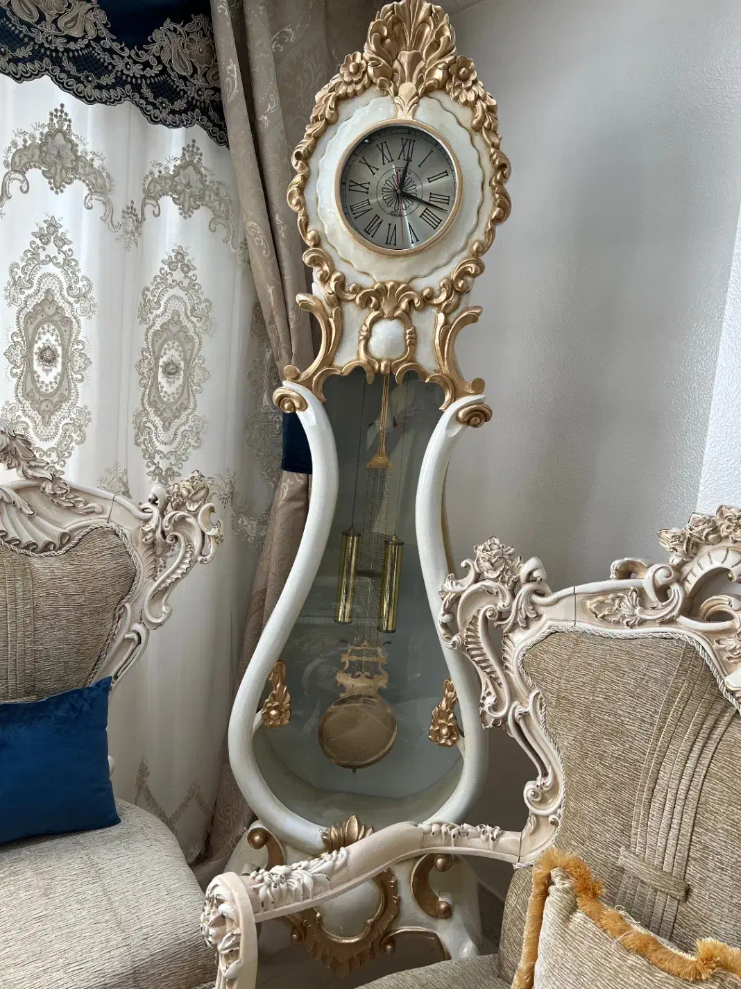 ساعت ایستاده چوبی شیک و مجلسی|ساعت دیواری و تزئینی|شاهینشهر, پاسداران|دیوار