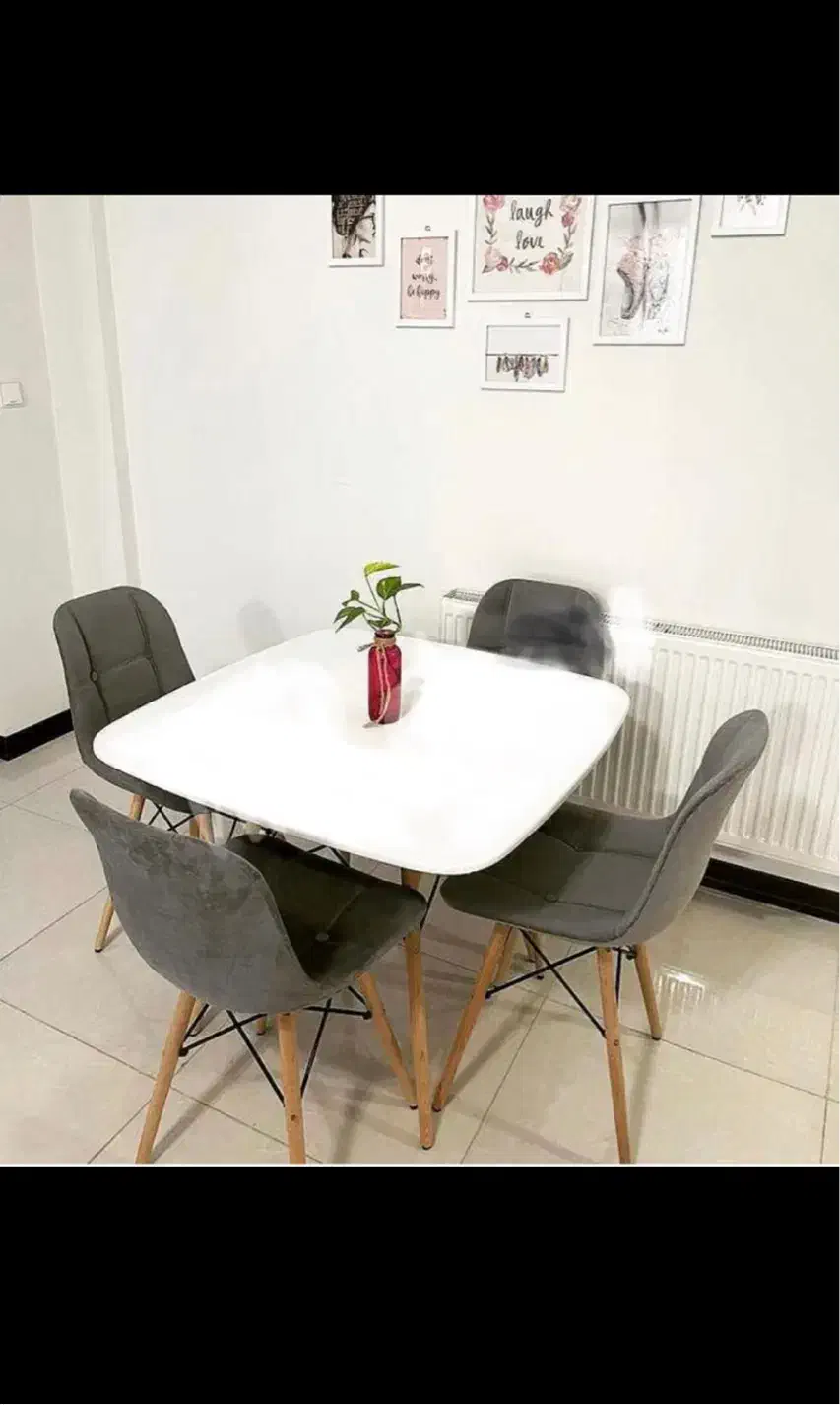 میز ناهارخوری فایبر گلاس پارچه ای لمسه دار|میز و صندلی غذاخوری|کرمانشاه, |دیوار