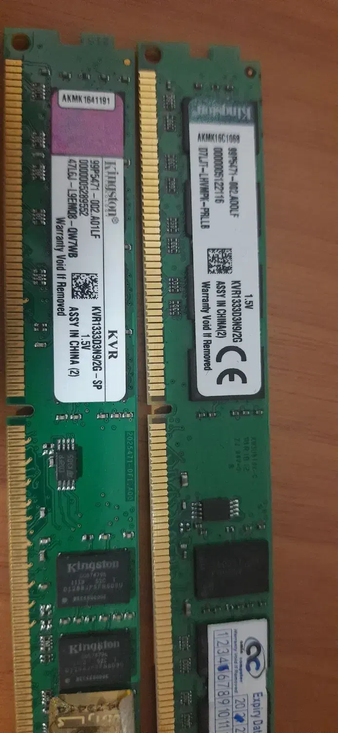 رم DDR3 سالم دو عدد 2GB فروش فوری|قطعات و لوازم جانبی رایانه|تالش, هشتپر|دیوار