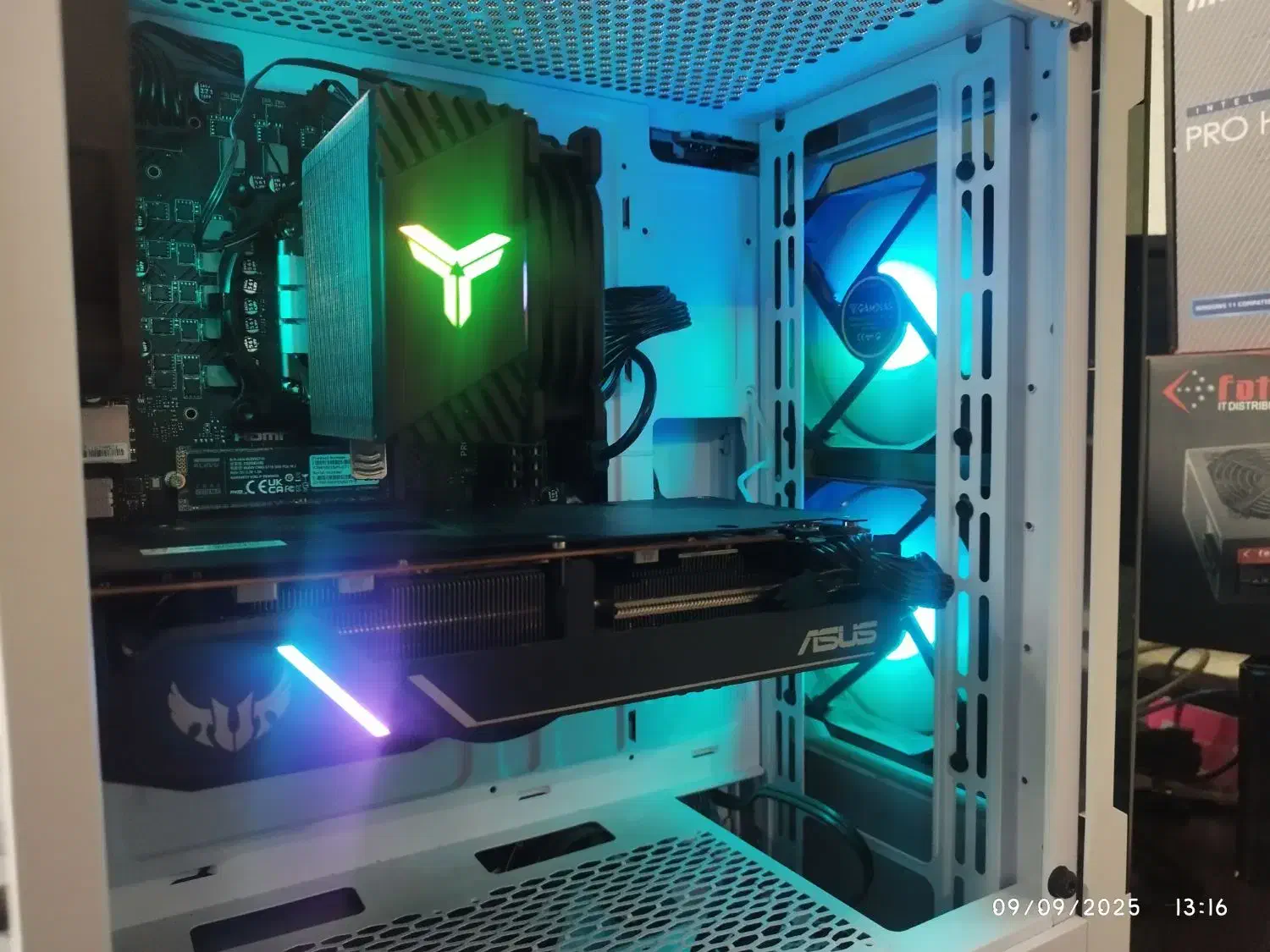 کیس گیمینگ نسل ۱۲ h610 + Asus tuf 5700 RGB|رایانه رومیزی|تهران, جمهوری|دیوار
