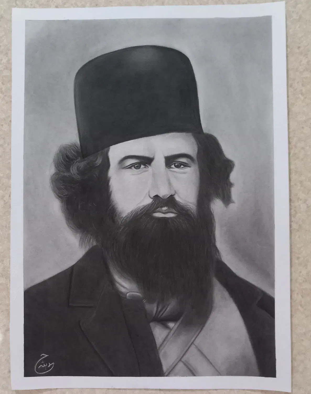 طراحی چهره، هدیه ای ماندگار برای روز مادر وروز پدر|تابلو، نقاشی، عکس|قروه, |دیوار