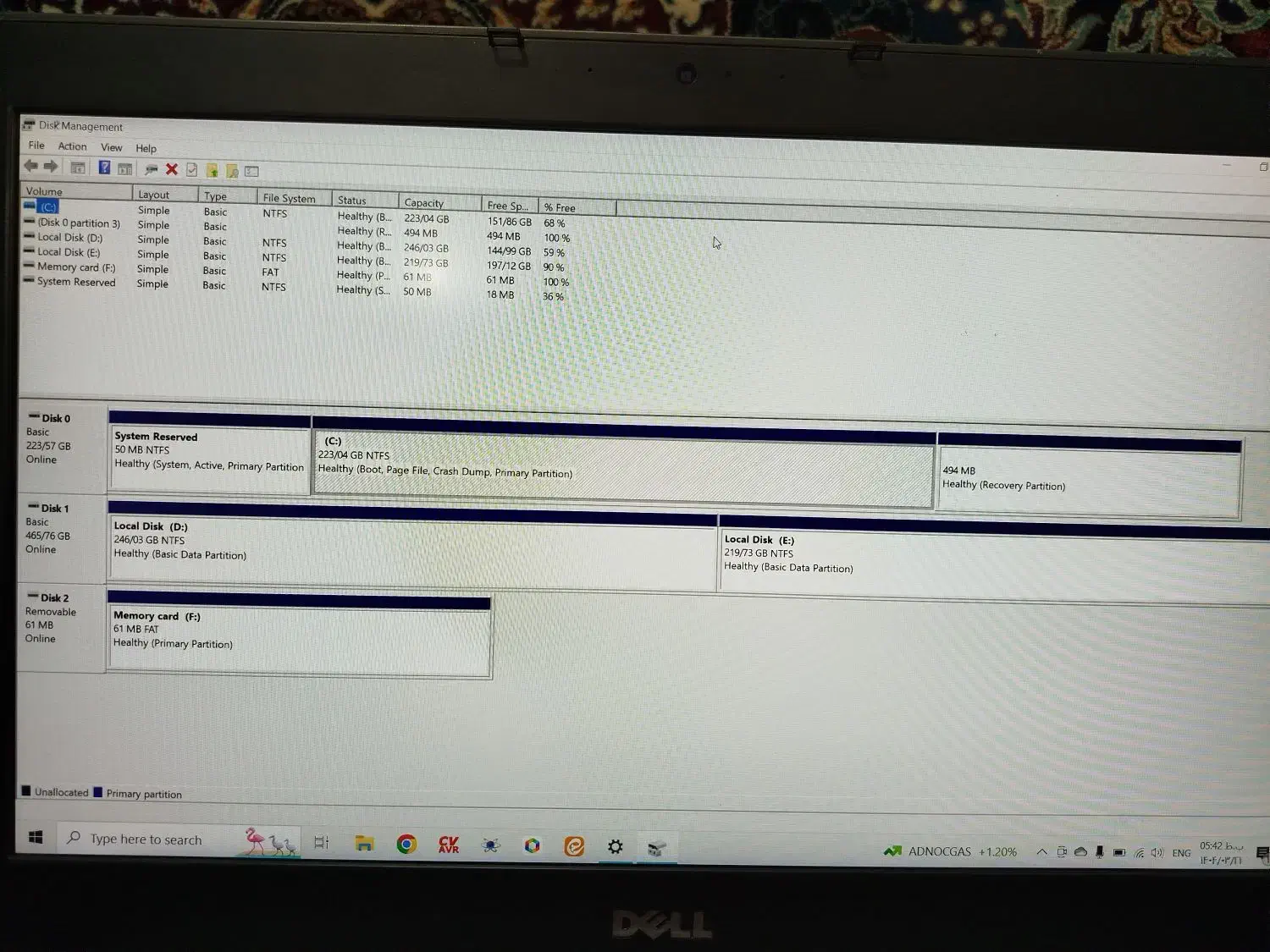 لپتاپ DELL حافظه ۷۵۰ گیگ رم ۱۶ گرافیک ۲ گیگ|رایانه همراه|نیشابور, بنیاد شهید|دیوار