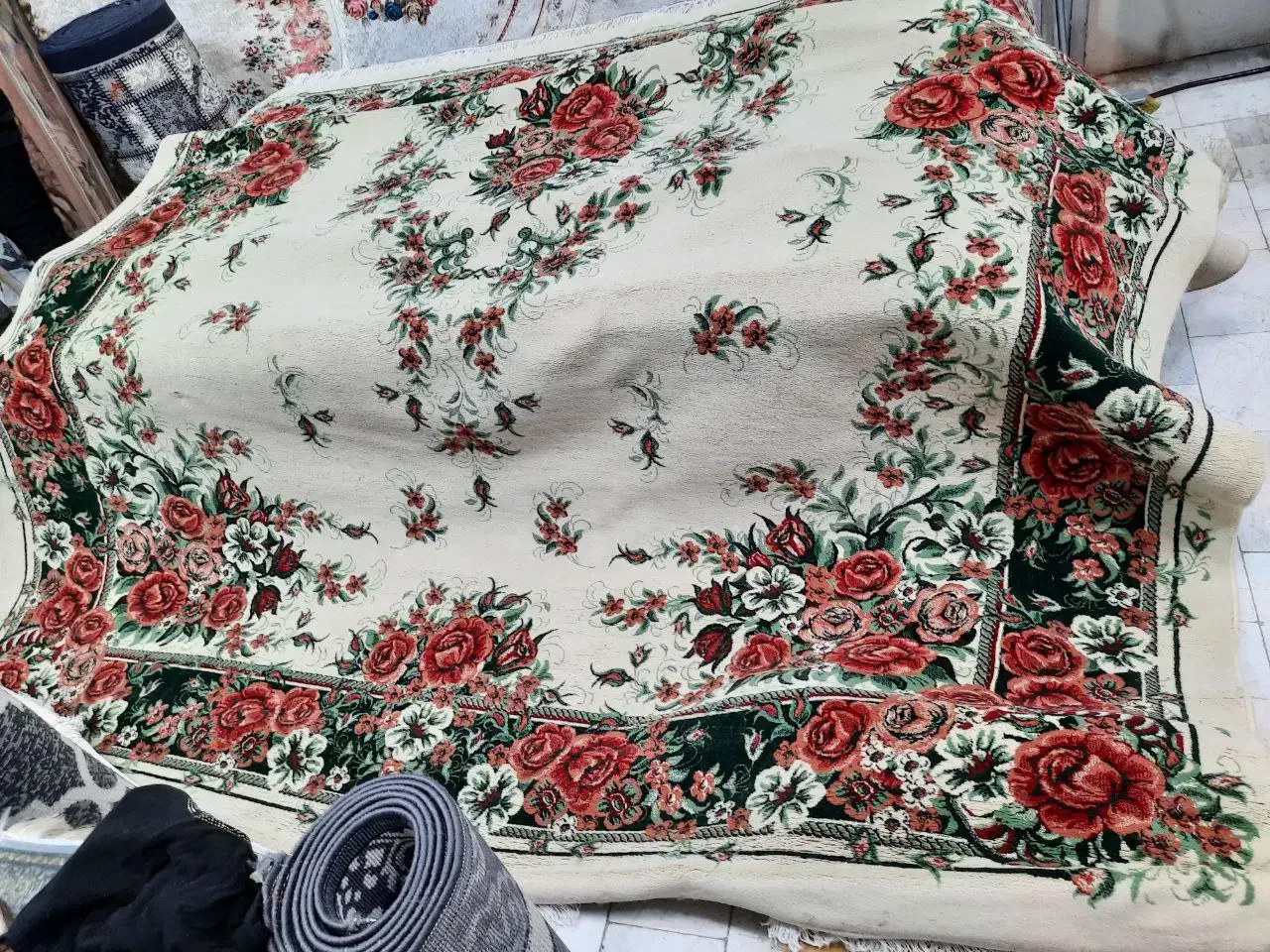 فرش کارکرده۱۲متری3x4|فرش|قوچان, |دیوار