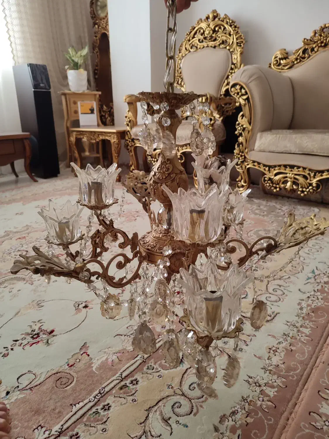 لوستر تمیز و سالم|لوستر و چراغ آویز|الوند, |دیوار