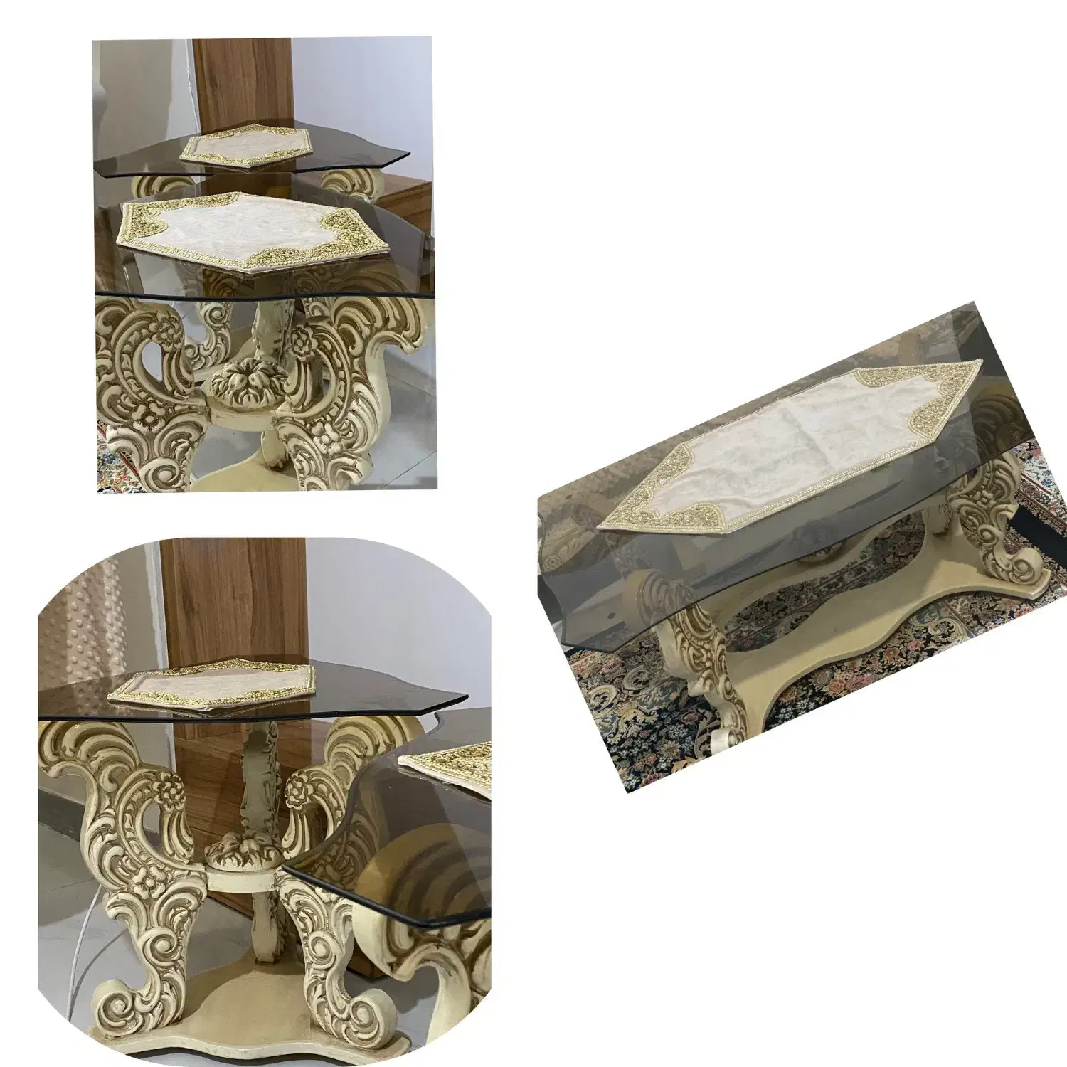 میز جلو مبلی 3تیکه|مبلمان خانگی و میز عسلی|تالش, هشتپر|دیوار