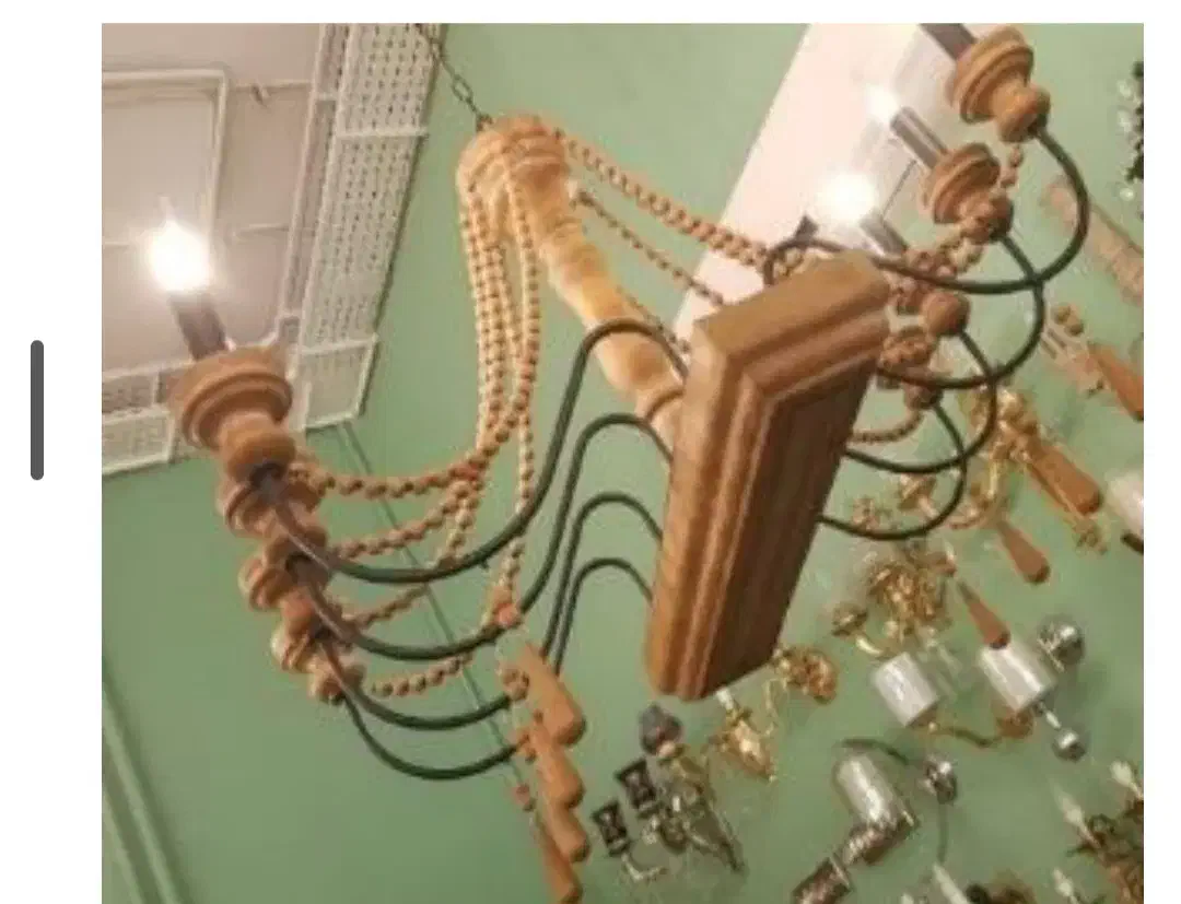 لوستر چوب و فلز در ۴ رنگ تولیدی عالیجناب|لوستر و چراغ آویز|مشهد, شهرک رازی (شهرک غرب)|دیوار