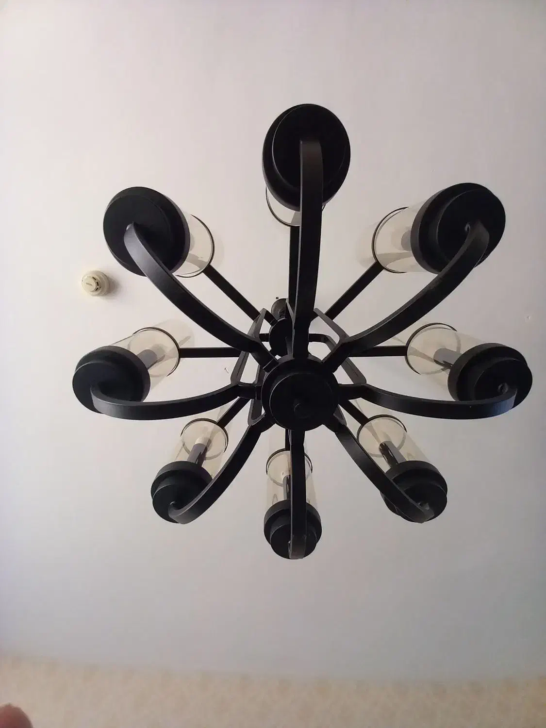 لوستر ۸ شعله فلزی|لوستر و چراغ آویز|لاهیجان, بازکیاگوراب|دیوار