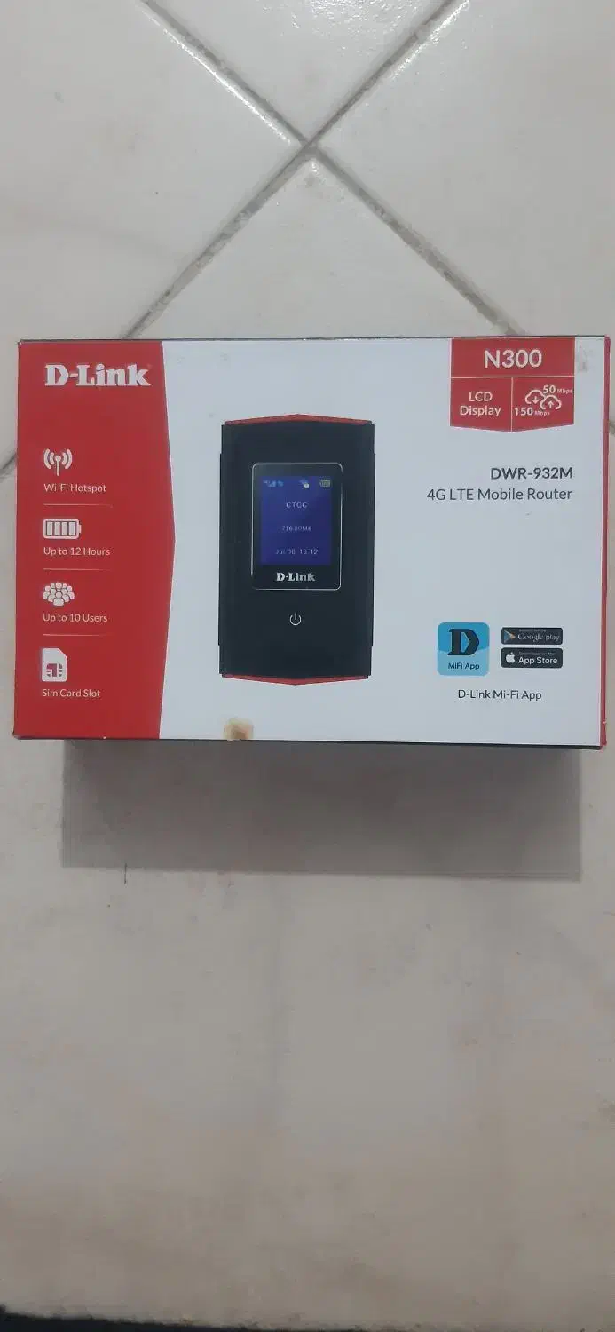 مدم همراه (سیمکارت خور)وای فای D-Link|لوازم جانبی موبایل و تبلت|پرند, فاز ۶|دیوار