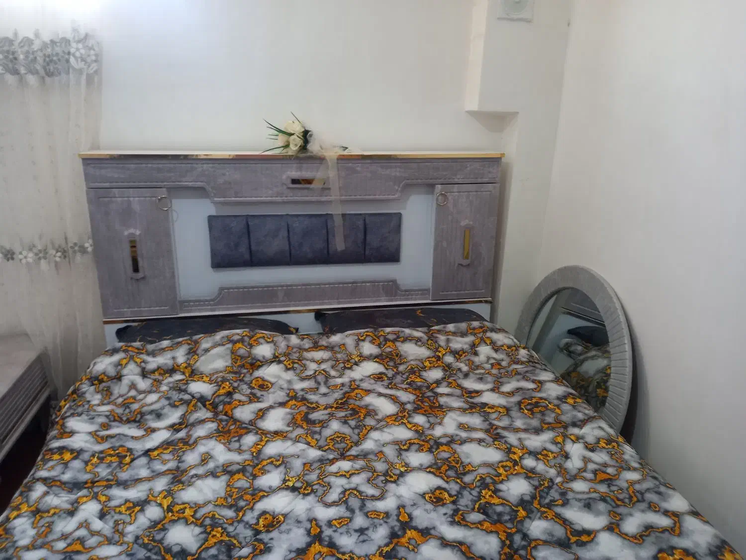 تخت دونفره همراه با تشکو تخته هایزیر تشک|تخت و سرویس خواب|تربت جام, المهدی|دیوار