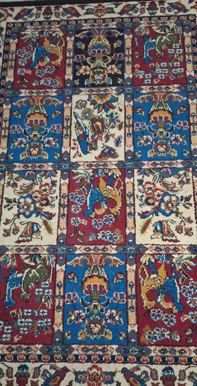 فرش یک در یک ونیم|فرش|شاهرود, |دیوار