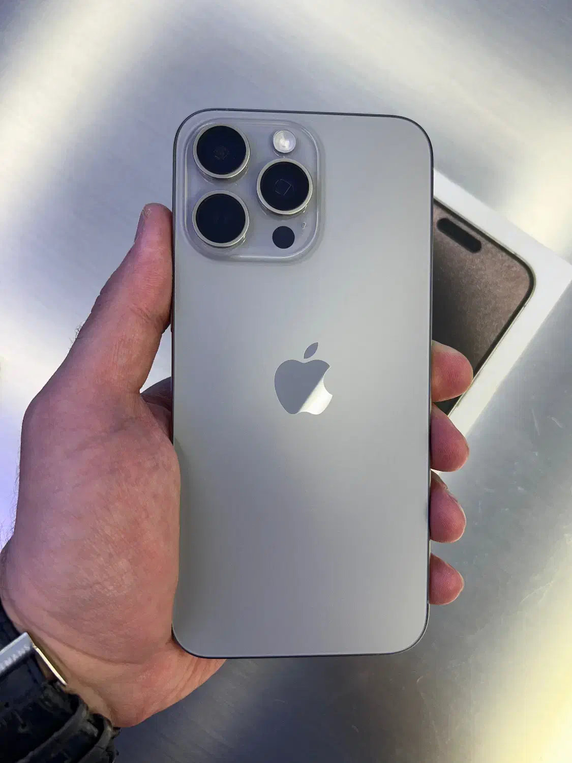 آیفون ۱۵ پرو مکس نچرال ۲۵۶ CH باتری ۱۰۰٪|موبایل|تهران, سیمای ایران|دیوار