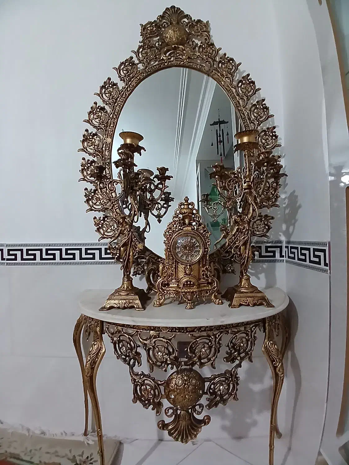 آینه شمعدون سالم و شیک|آینه|نظرآباد, رسالت|دیوار