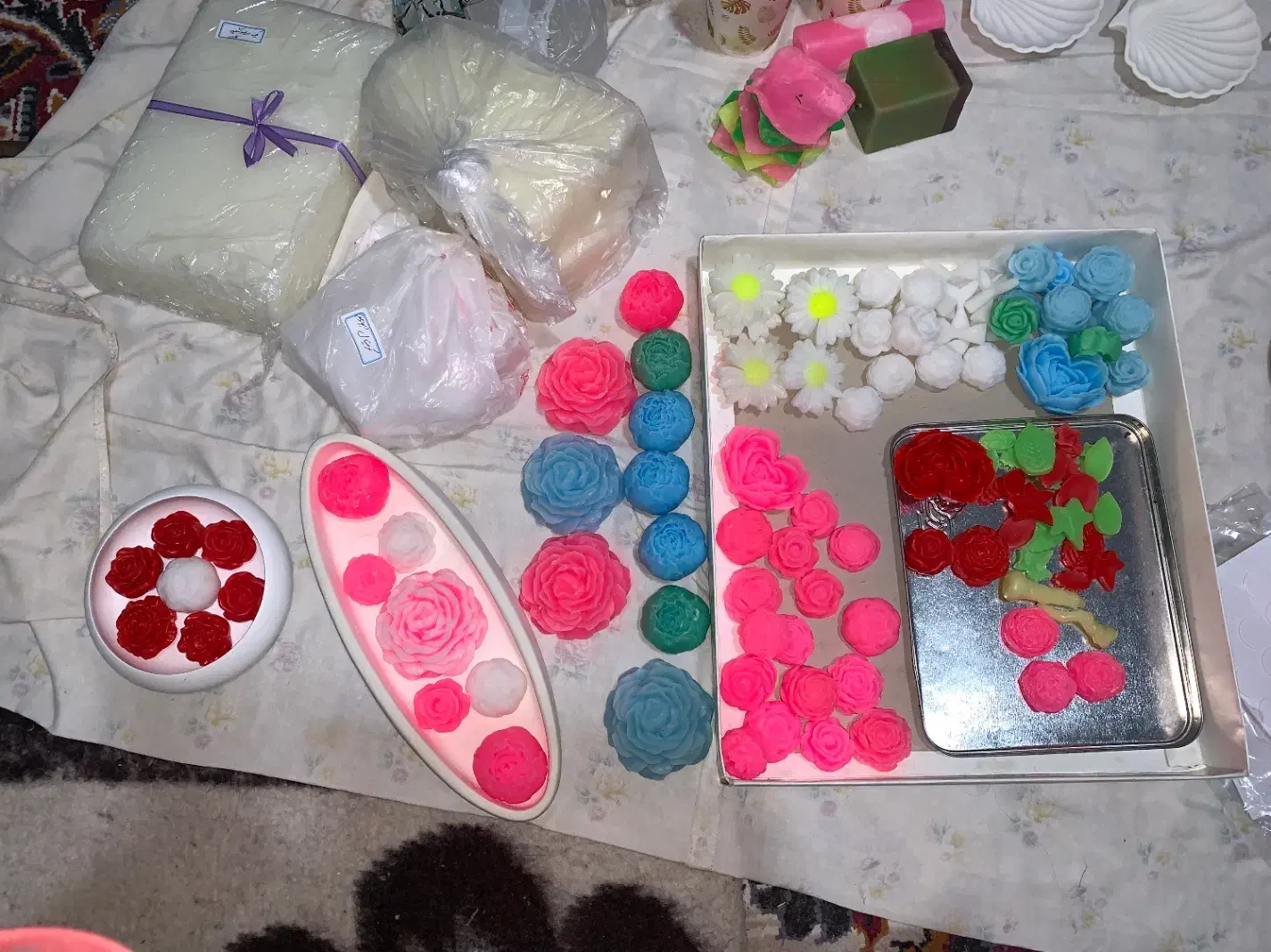 لوازم شمع سازی،قالب سیلیکونی،پارافین ابزارو ظروف|صنایع دستی و سایر لوازم تزئینی|داران, |دیوار