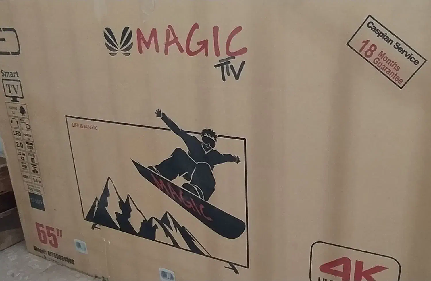 LEDمجیک 65اینچ|تلویزیون و پروژکتور|شهرکرد, |دیوار