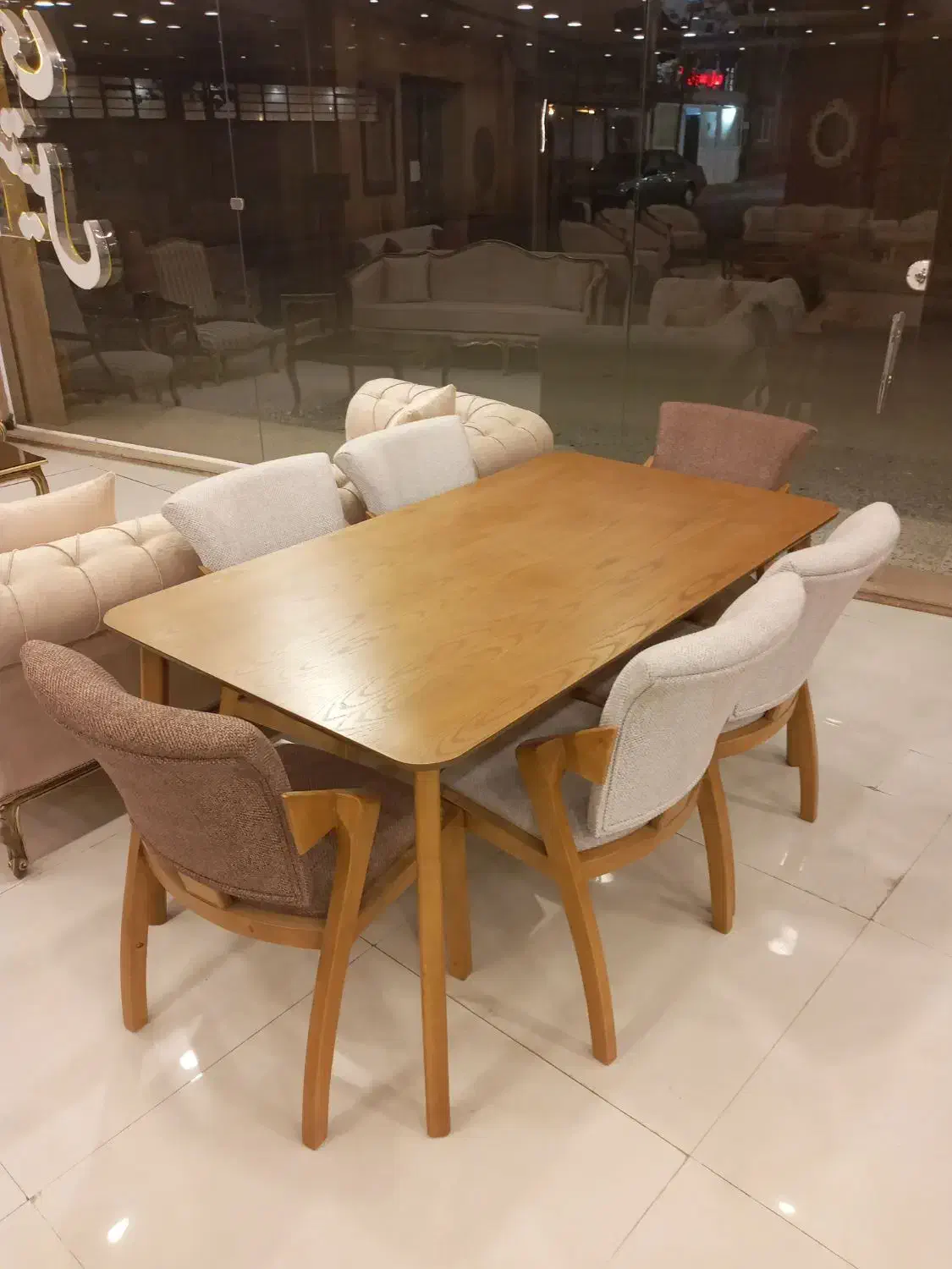 میز نهار خوری و صندلی جلو مبلی|میز و صندلی غذاخوری|شاندیز, |دیوار