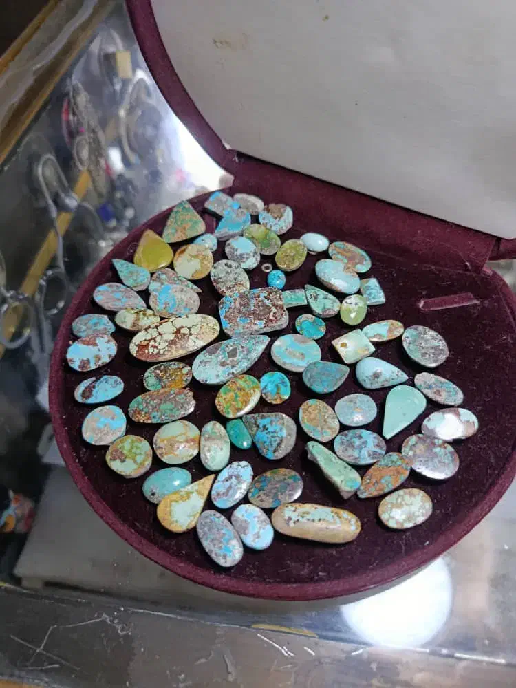 انگشتر ونگین سنگ فیروزه سالم همشون سالمن 65عدد|جواهرات|اهواز, اهواز|دیوار