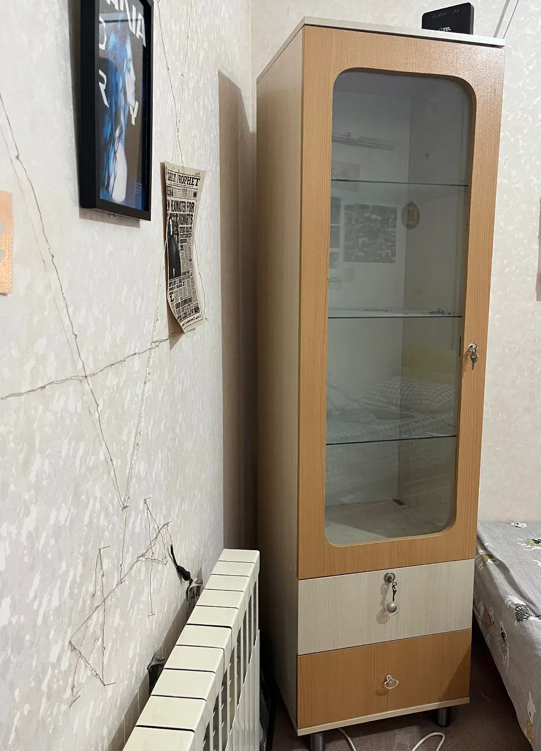 کمد شیشه ای|جاکفشی، کمد، دراور|قم, هفت تیر|دیوار