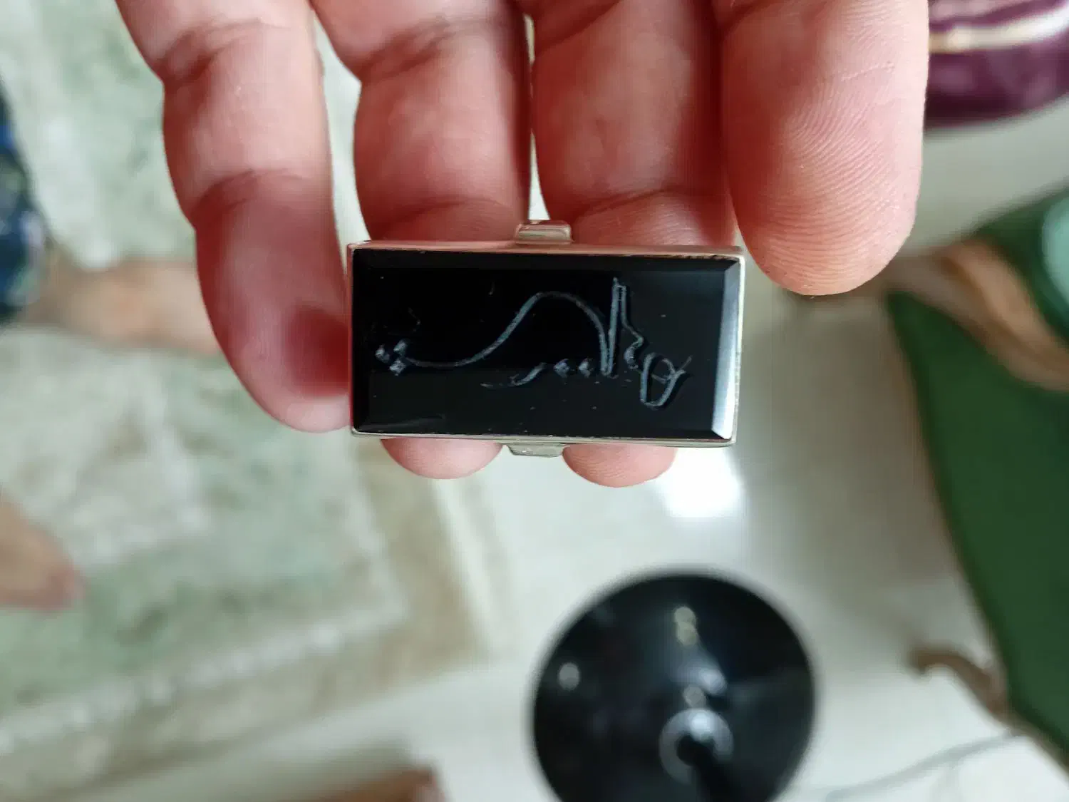 انگشتر عقیق سیاه|جواهرات|گنبد کاووس, |دیوار