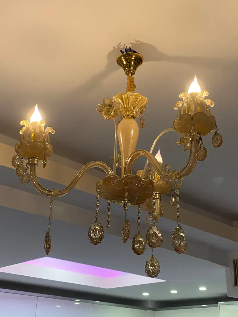 لوستر کریستال ۶شاخه و ۳شاخه|لوستر و چراغ آویز|گرمدره, |دیوار