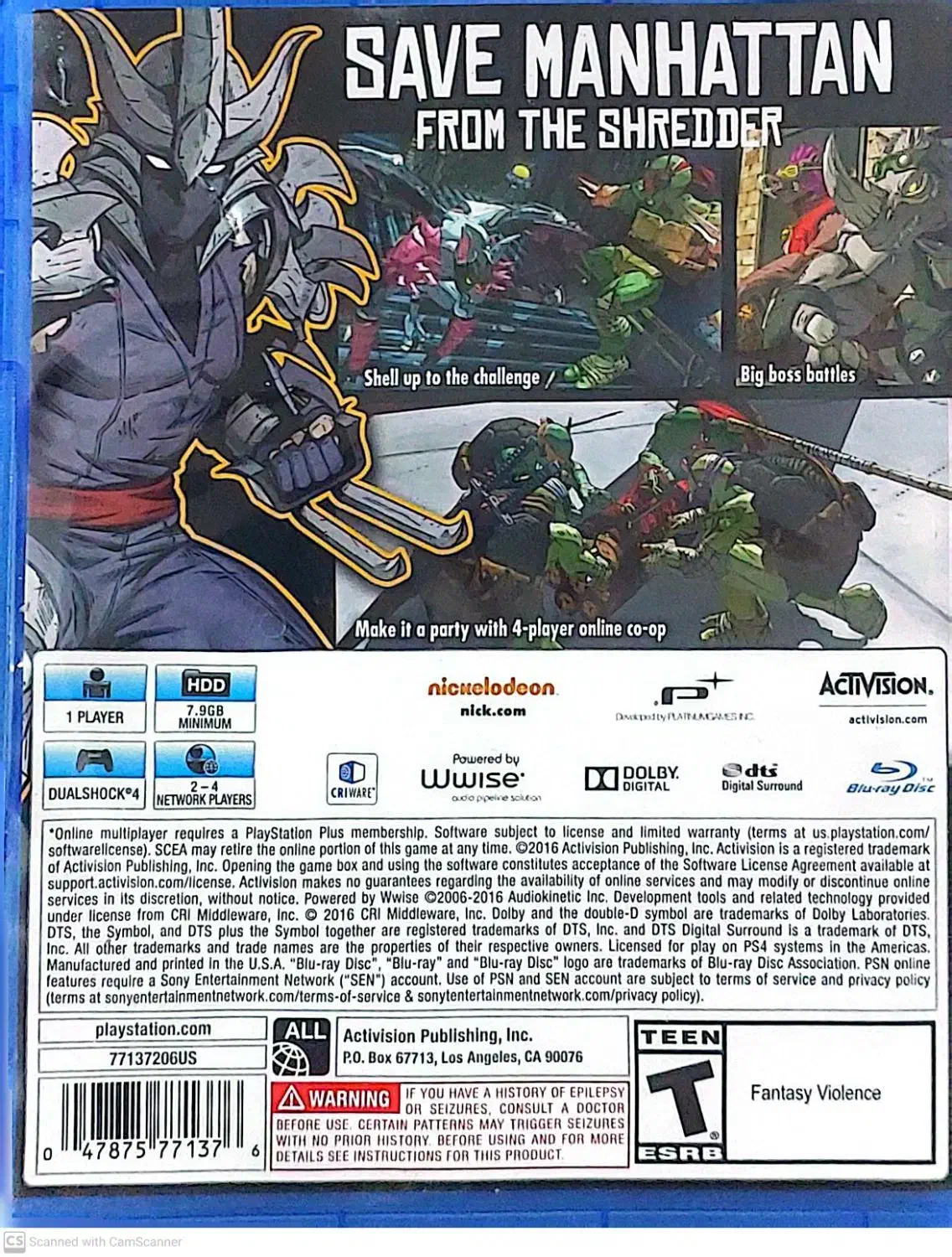 بازی لاک‌پشت‌های نینجا ps4|کنسول، بازی ویدئویی و آنلاین|اسلام‌شهر, شهرک واوان|دیوار