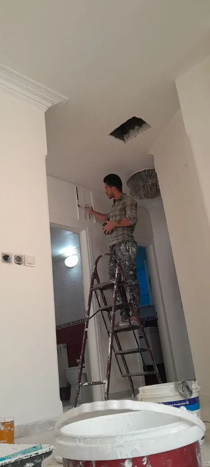 نقاشی ساختمان، نقاش ساختمان،خورده کاری تمام نقاط|خدمات پیشه و مهارت|تهران, دردشت|دیوار