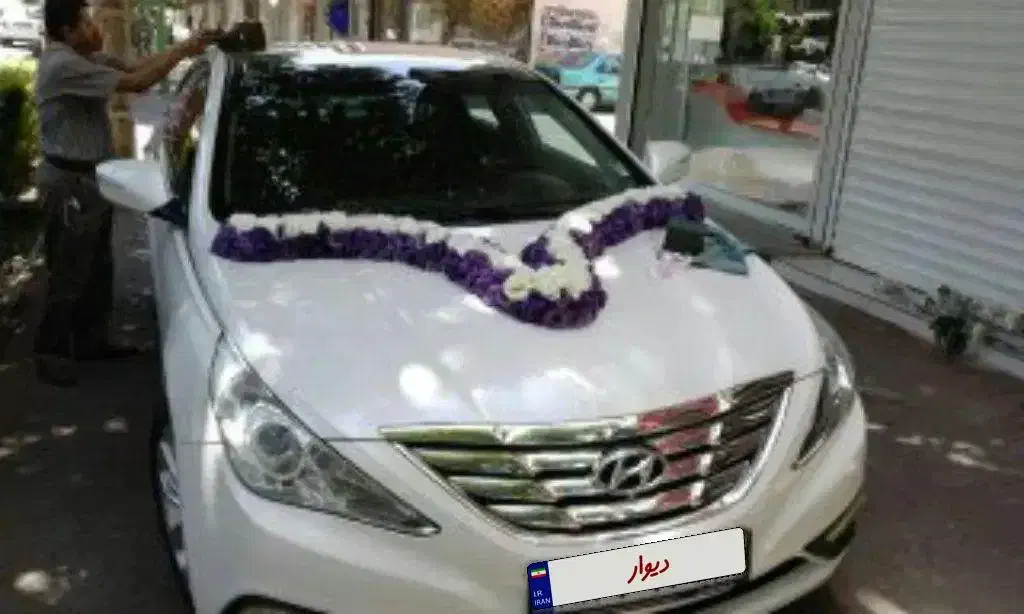 کرایه ماشین سوناتا وای اف سفید|خودرو اجارهای|قزوین, |دیوار