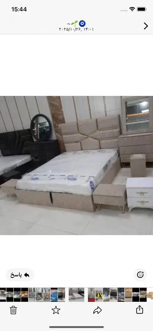 تخت خواب ۳کشو|تخت و سرویس خواب|مریوان, |دیوار