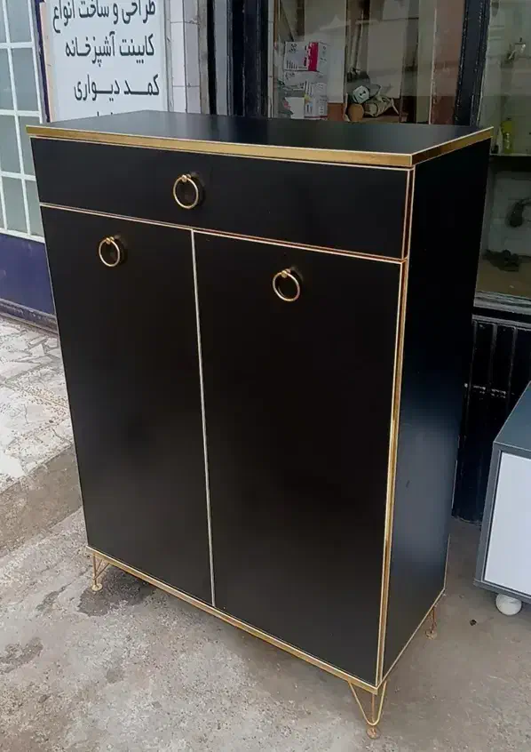 جاکفشی چوبی(mdf)|جاکفشی، کمد، دراور|لشت نشا, |دیوار