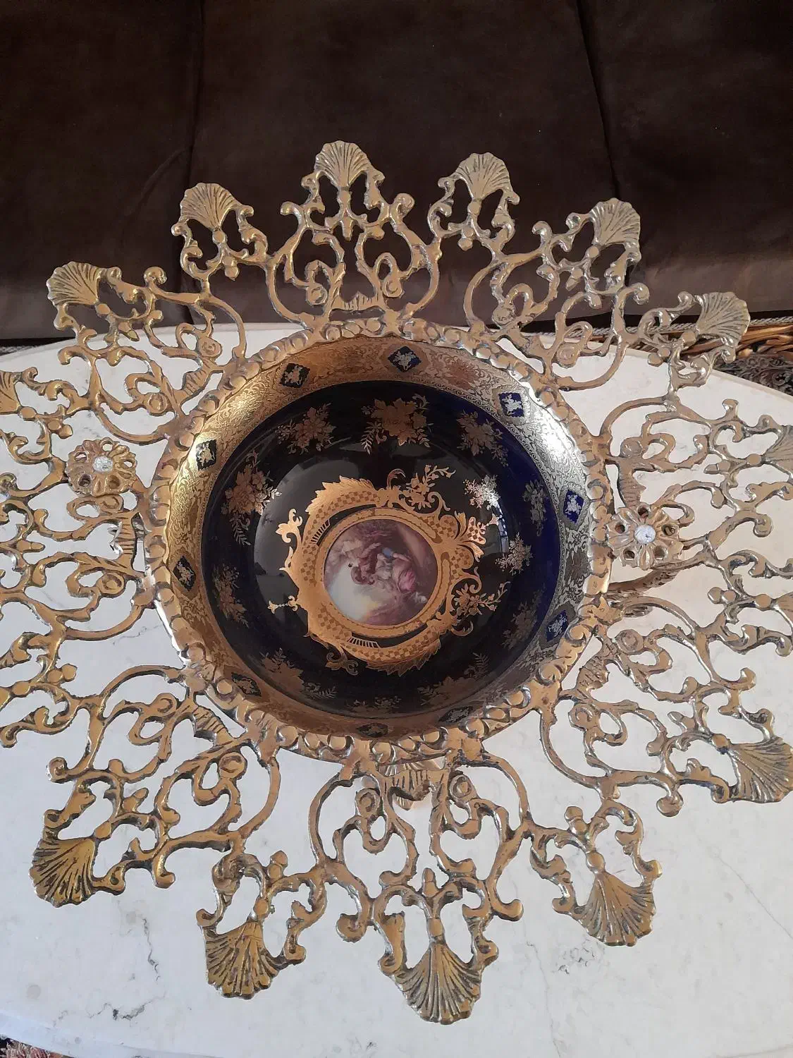 آجیل خوری یا میوه خوری برنجی|ظروف سرو و پذیرایی|اراک, |دیوار