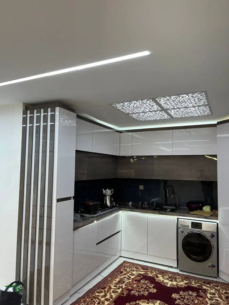 اجرای کناف فلت و طرح دار ،تایل ،تی وی روم ،باند و|خدمات پیشه و مهارت|هشتگرد, شهرک گلها|دیوار