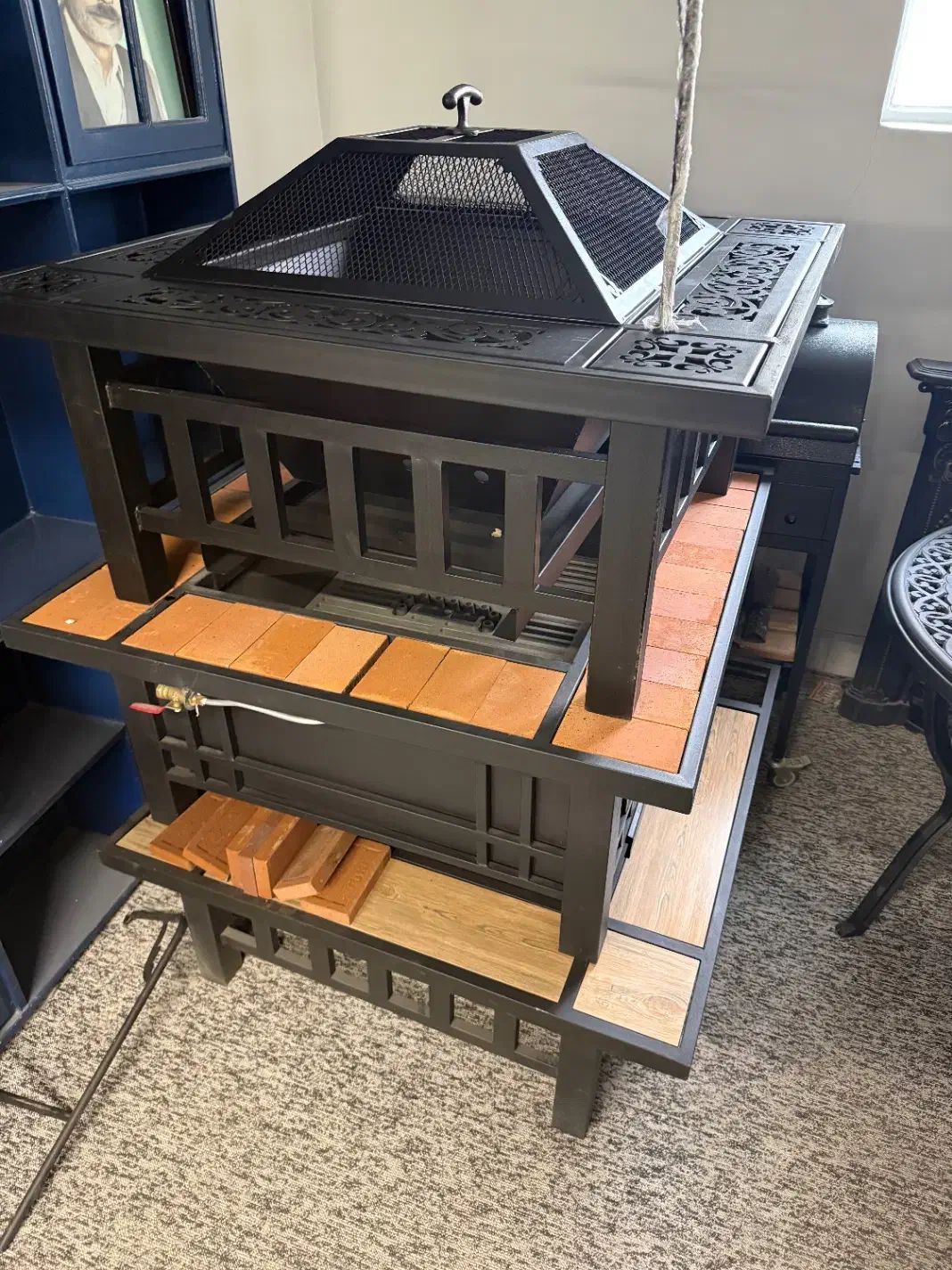 آتشدان گازی هیزمی|بخاری، هیتر، شومینه|اصفهان, مولوی|دیوار