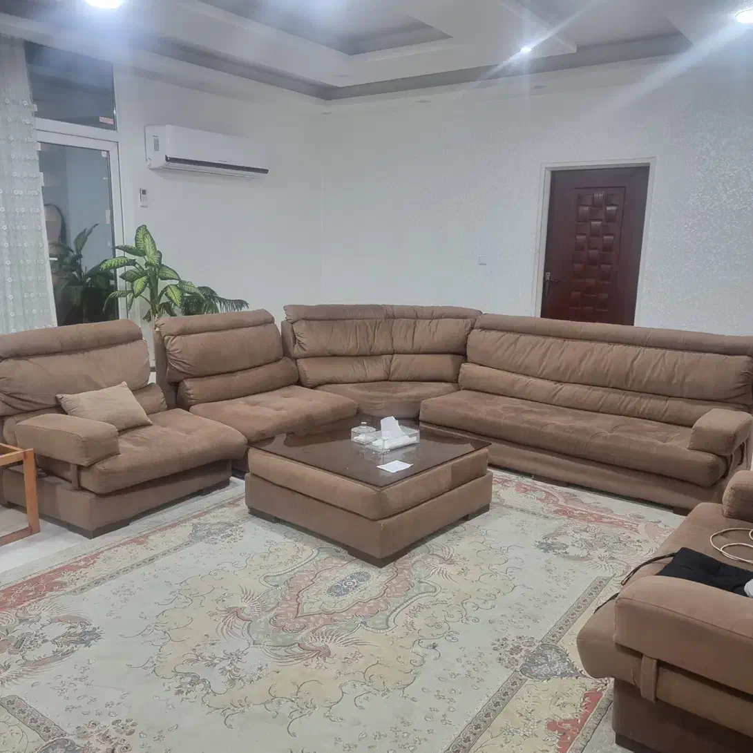مبل ۸ نفره ال|مبلمان خانگی و میز عسلی|اهواز, زیتون کارمندی|دیوار