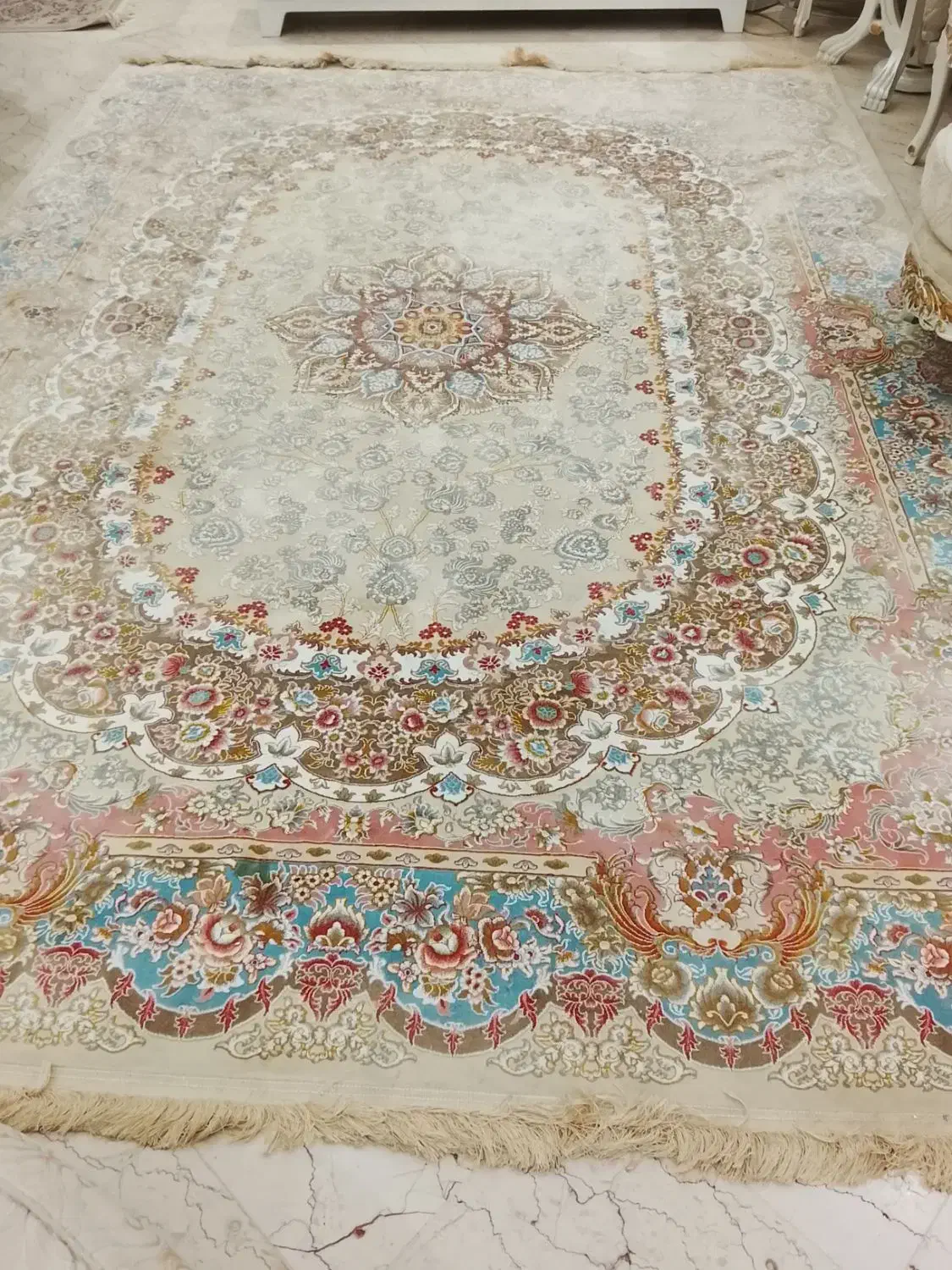 فرش 700شانه تراکم 2150 درجه یک صادراتی گل برجسته|فرش|تهران, سازمان برنامه جنوبی|دیوار