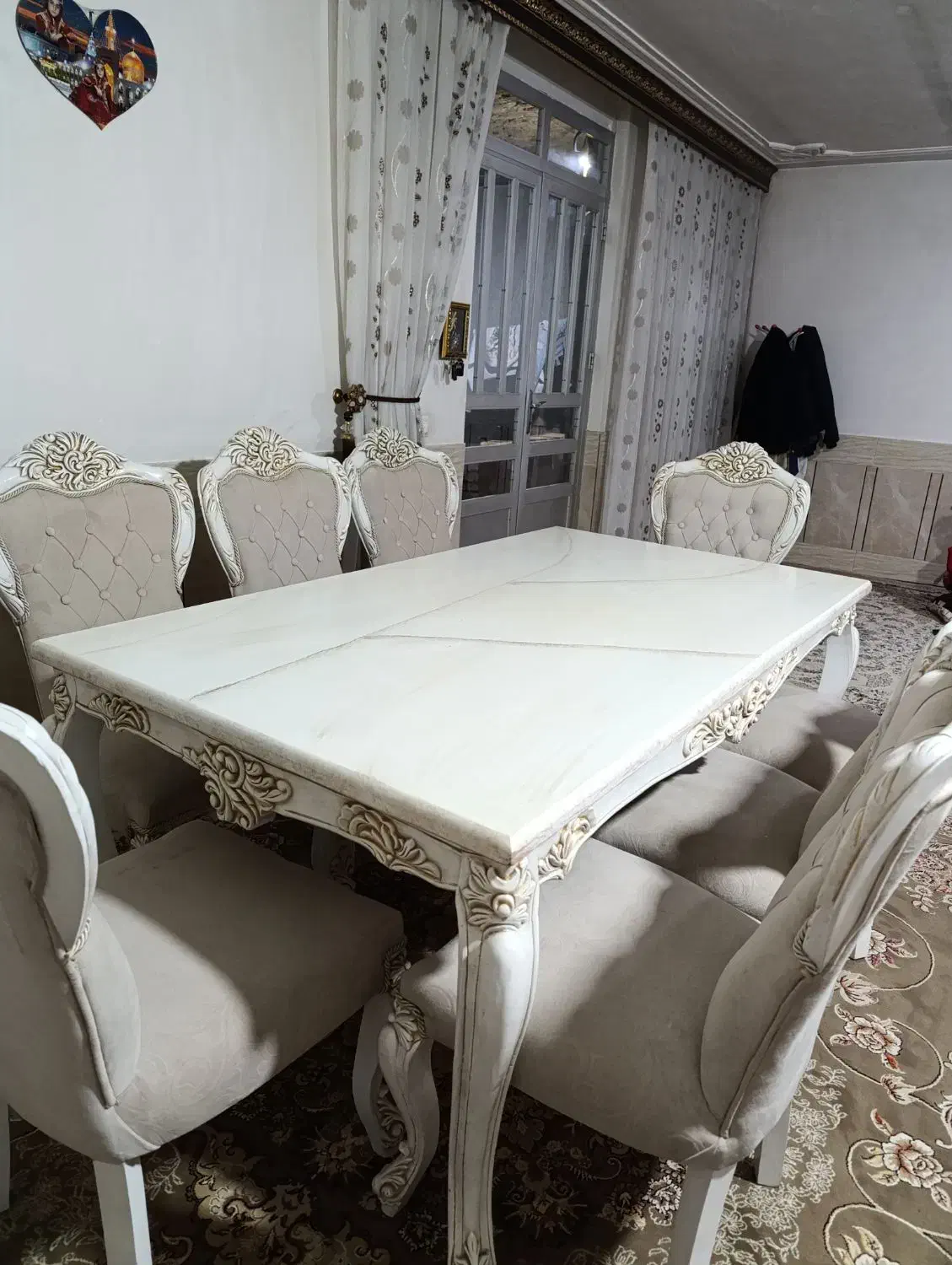 میز غذاخوری|میز و صندلی غذاخوری|خرمدره, |دیوار